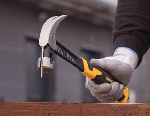 Roughneck Gorilla V-Series Forged Steel Claw Hammer, Black and Multicolour, 454g – 3