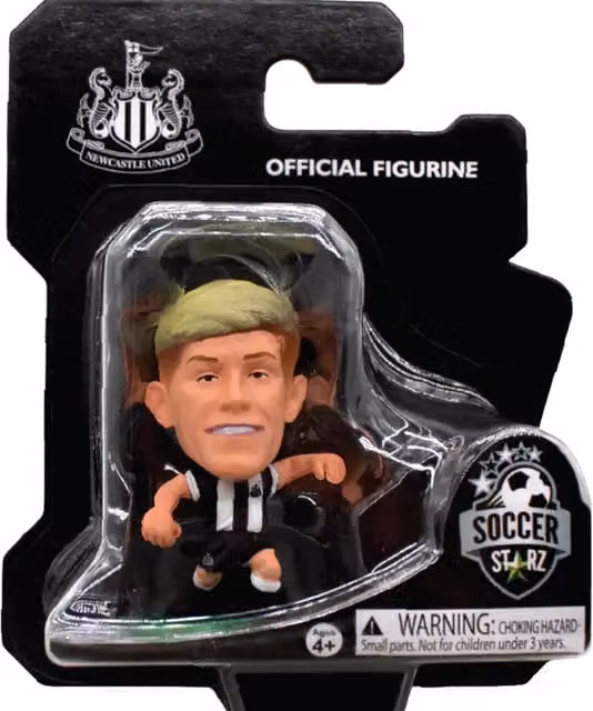 SoccerStarz Newcastle United Lewis Hall Home Kit Classic Mini Figure, Black and Multicolour, Height: 5 cm