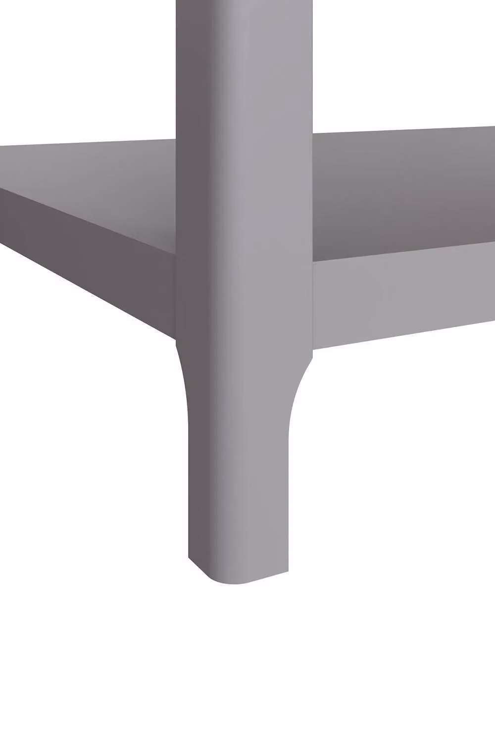 FWStyle Large Dove Grey Painted Oak Veneer Rectangular Storage Coffee Table – 2