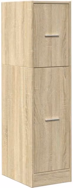 Berkfield Home Elegant Apothecary Cabinet in Sonoma Oak, Brown, W: 30 cm, D: 41 cm, H: 118 cm
