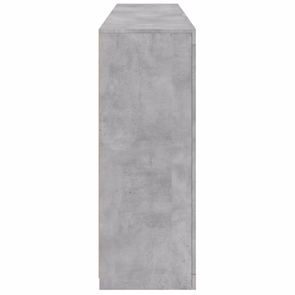 Berkfield Home Modern Sideboard with Integrated LED Lights in Concrete Grey, W/D/H: 162 x 37 x 100 cm – 4