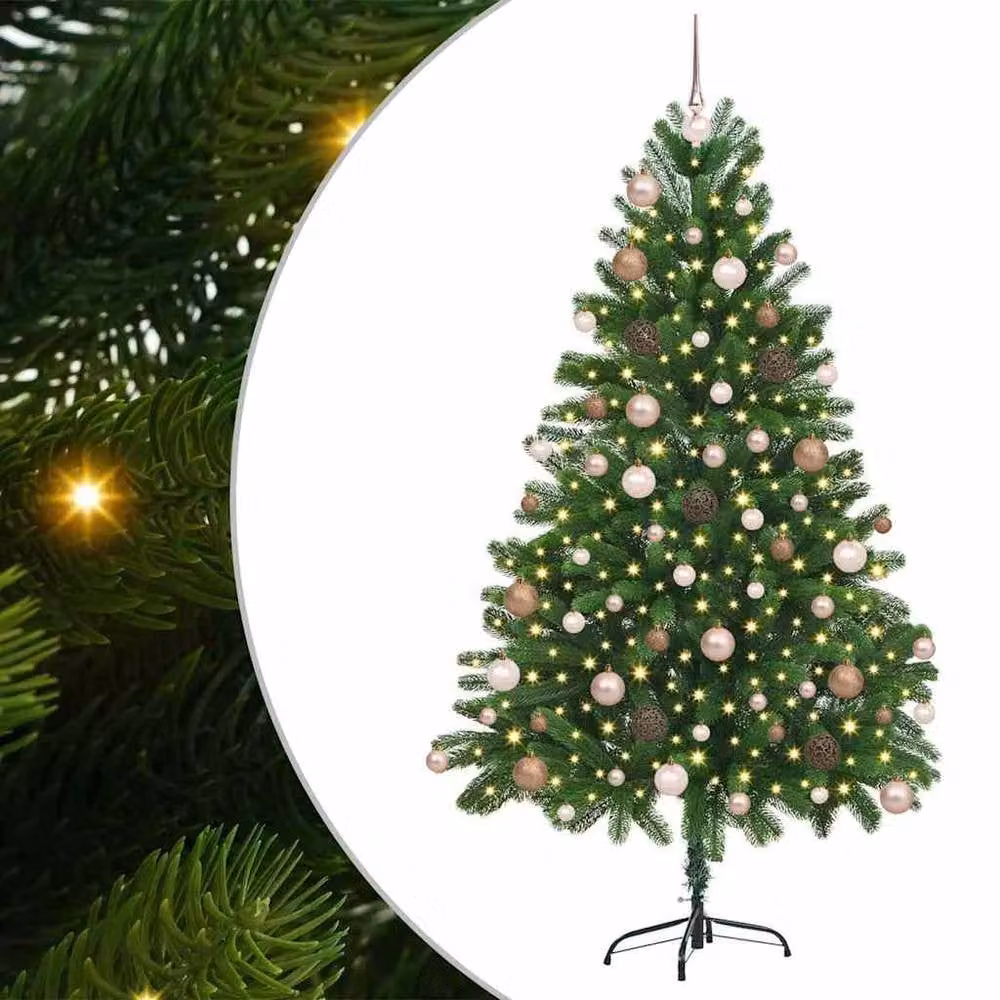 Berkfield Home Green Christmas Tree with 300 LEDs and Stand, Height: 180 cm – 2