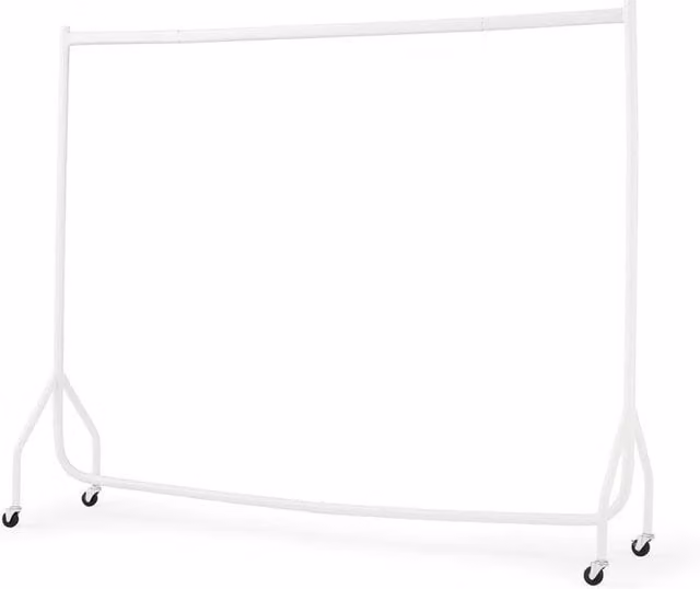 EONLION Heavy Duty Metal Clothes Rail in White – 1