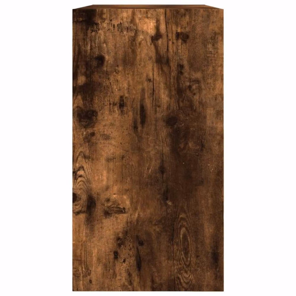 Berkfield Home Smoked Oak Shoe Cabinet in Brown, W/D/H: 80 x 34 x 63 cm – 4