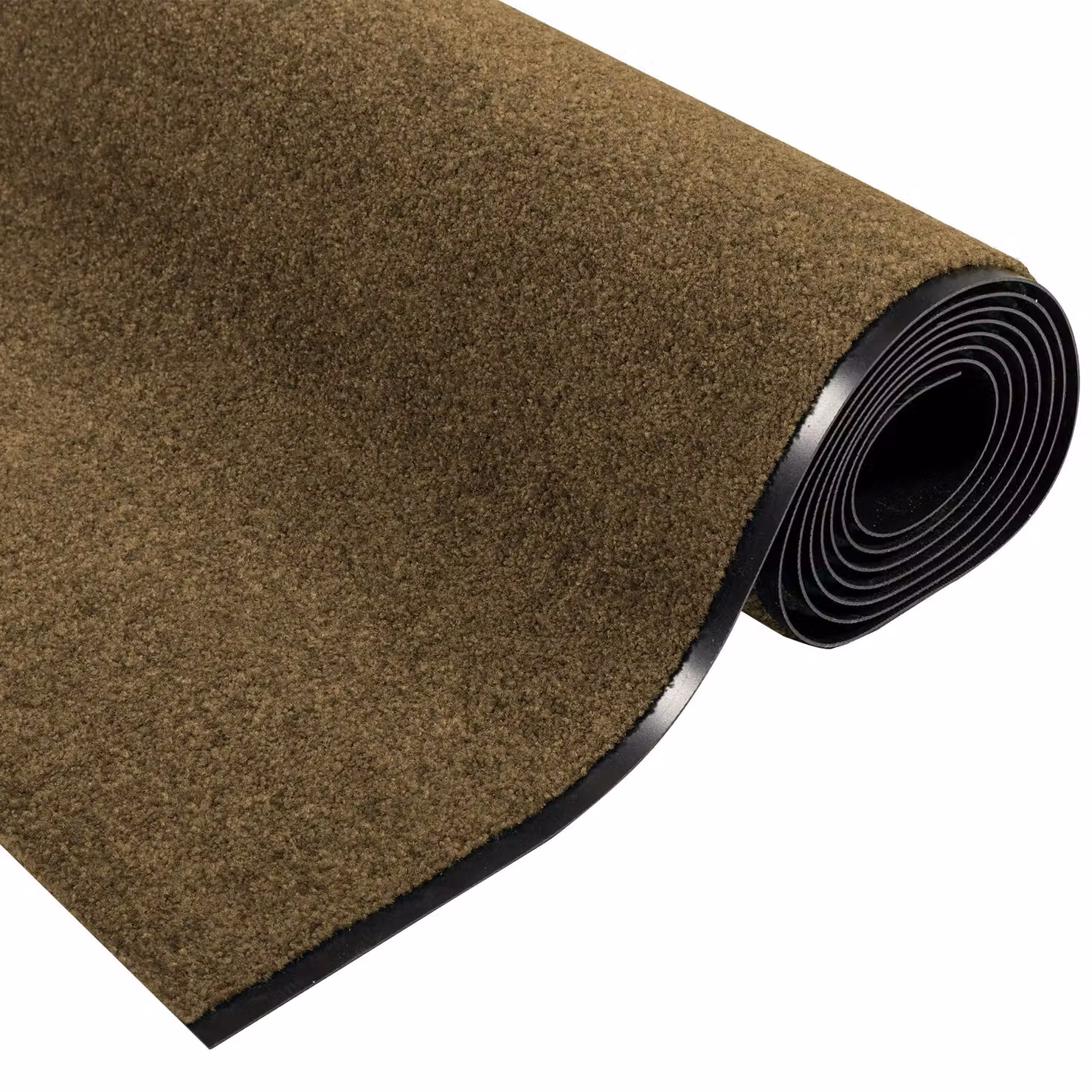 Berkfield Home Washable Non-Slip Brown Doormat, W: 120 cm, D: 350 cm – 4