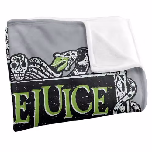 LOGOVISION Beetlejuice Movie Logo Super Soft Fleece Throw Blanket, Multicolour, W: 127 cm x D: 152.4 cm – 2