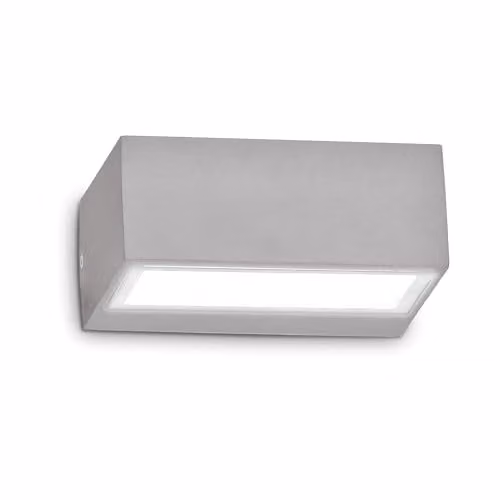 Netlighting Twin Modern Outdoor Down Wall Lamp in Grey IP44