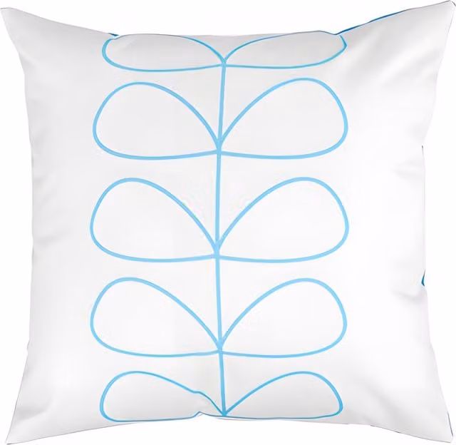 Gardenista Striped Printed Outdoor Scatter Cushion in Blue and White