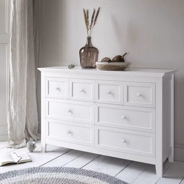 Nöa and Nani Torsby 8 Drawer Chest of Drawers in White Matt