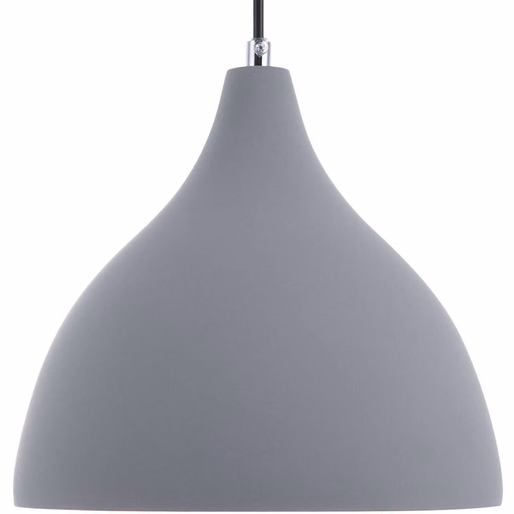 Wyld and Coco Grey Concrete Scandinavian Round Suspended Pendant Lamp – 2