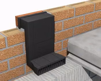 Manthorpe Building Products Black Telescopic Subfloor Underfloor Ventilator