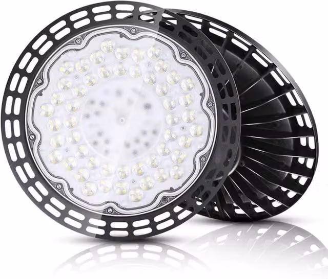 NESTLUNE 500W UFO LED Industrial High Bay Light in Black – 1