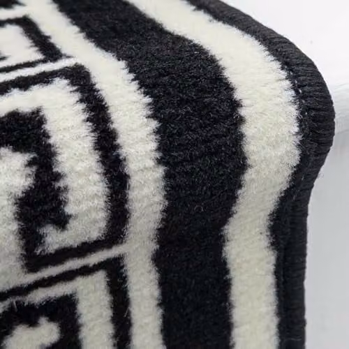 runrug Soft and Comfortable Stair Runner in Black, W: 100 cm, L: 630 cm – 4