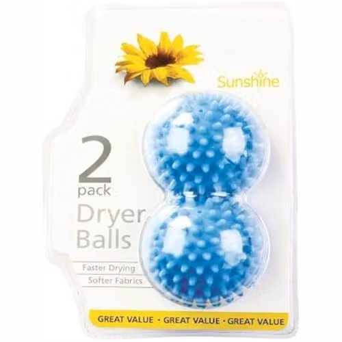 Minky Sunshine Tumble Dryer Balls, Blue, Pack of 2