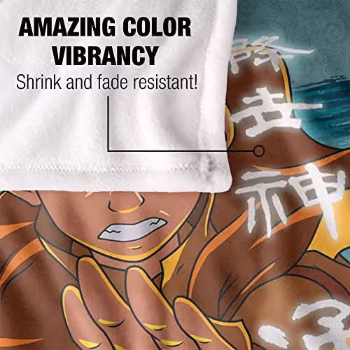 LOGOVISION Avatar The Last Airbender Super Soft Fleece Throw Blanket, White, W/D/H: 152 x 127 x 1 cm – 3