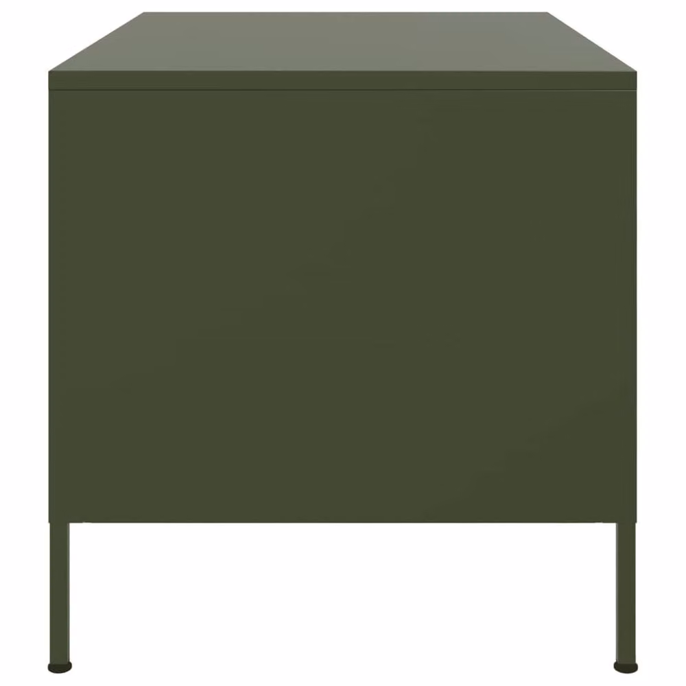 Berkfield Home Industrial Metal Coffee Table in Green, W: 68 cm, D: 50 cm, H: 50.5 cm – 3