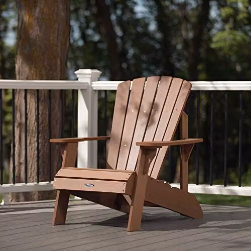 LIFETIME Brown UV-Resistant Weatherproof Adirondack Garden Chair – 2