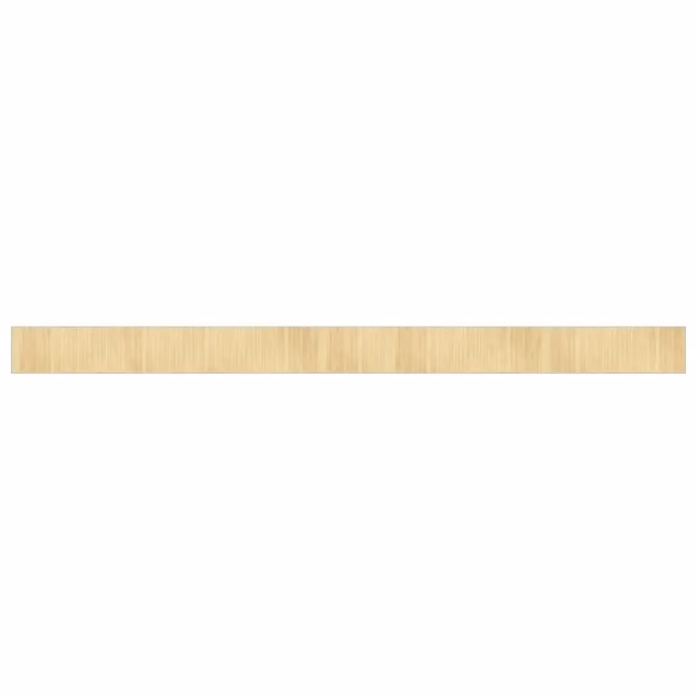 Berkfield Home Rectangular Bamboo Rug in Beige, W/D/H: 70 x 1000 cm