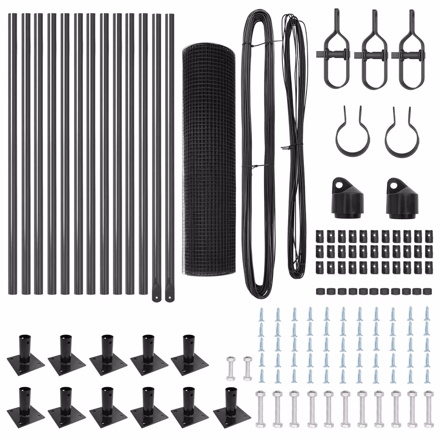 Berkfield Home Set of 2 Grey Metal Durable Fencing, W: 25 m, H: 0.5 m – 4