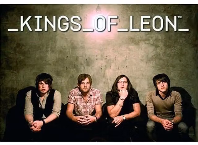 Kings Of Leon Sitting Postcard, Multicoloured