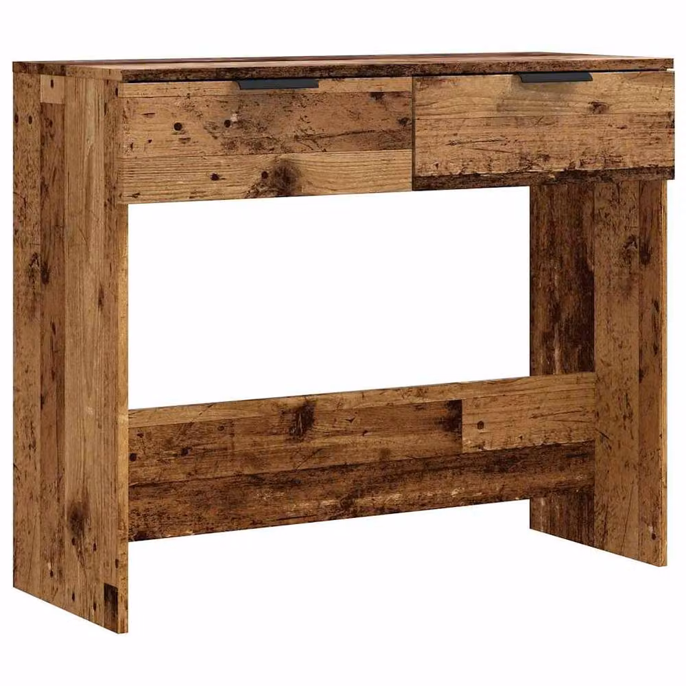 Berkfield Home Rustic Old Wood Console Table, Brown, W/D/H: 90 x 36 x 75 cm – 2