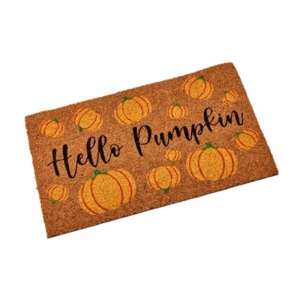 Garden Greatness Hello Pumpkin Coir Autumn Door Mat in Brown – 2