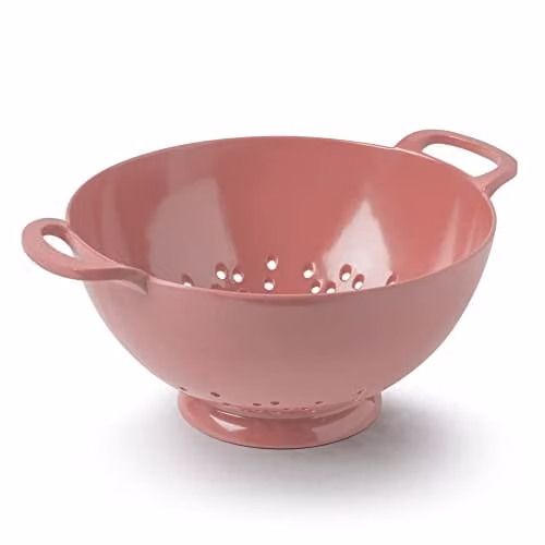 Zeal Melamine Colander with Handles, Pink, 20cm