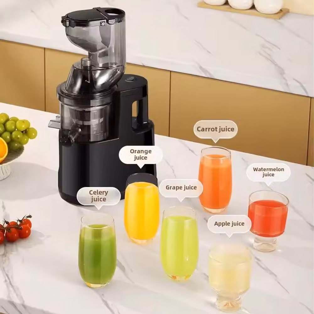 Ventryn Electric Slow Masticating Fruit Squeezer and Juicer Extractor Machine, Black – 3