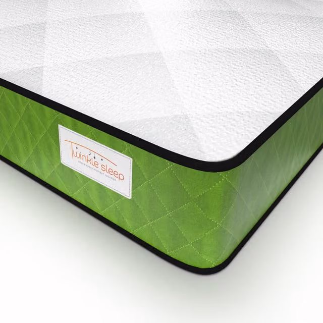 Twinkle Sleep Hybrid Kids Mattress, Green, W/D/H: 120 x 200 x 20 cm