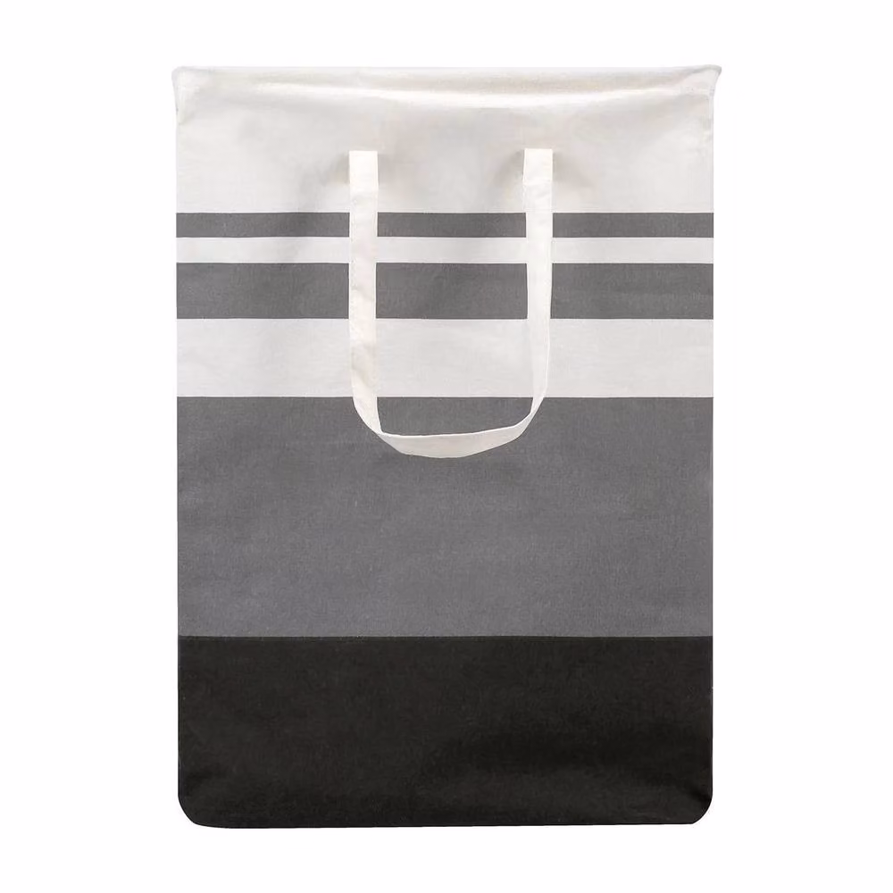 Kelvenix Collapsible Laundry Baskets in Grey, 2 x 75L with Handles – 4