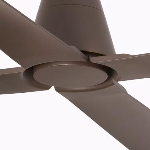 Faro Barcelona Typhoon Ceiling Fan, Brown, with Remote Control, IP44 – 4
