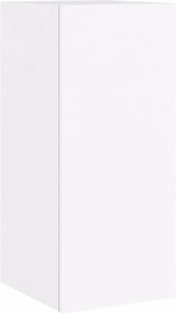 Berkfield Home Modern White TV Wall Cabinet with LED Lights, W/D/H: 30.5 x 35.0 x 70.0 cm – 1