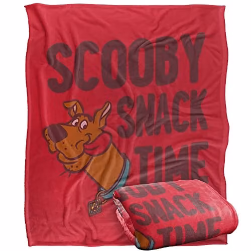Logovision Scooby Doo Super Soft Fleece Throw Blanket, Multicolour, W/D/H: 152 x 127 cm