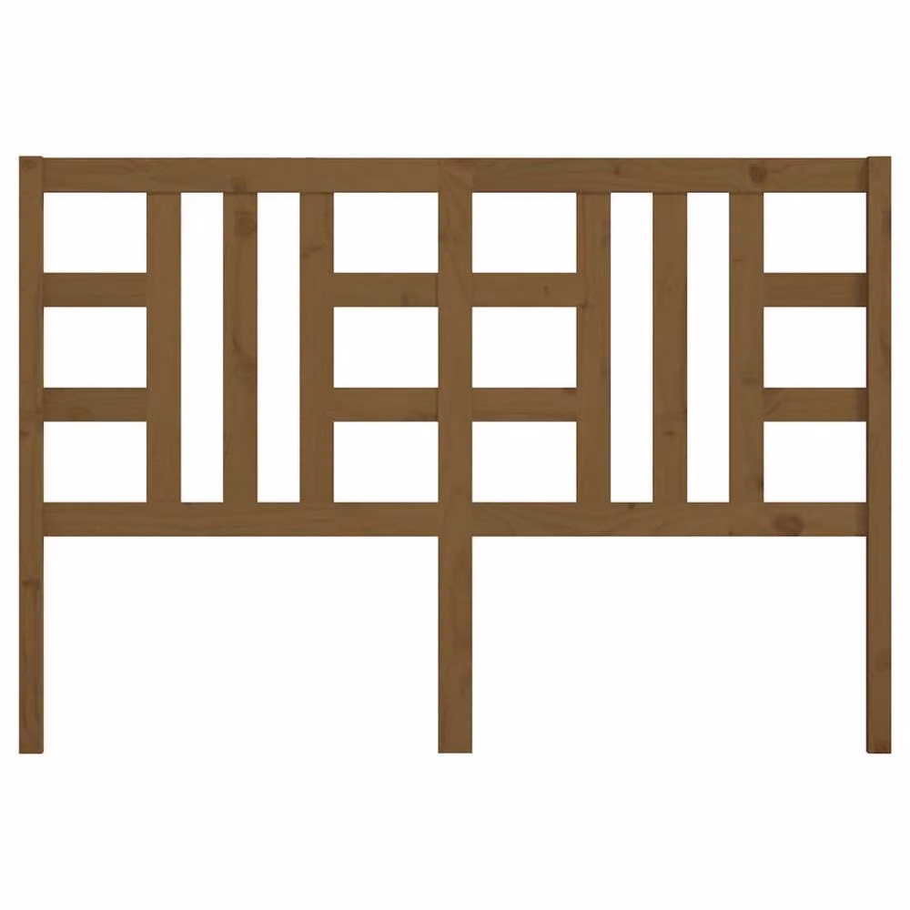 Berkfield Home Rustic Solid Wood Pine Bed Headboard in Honey Brown, W: 146 cm, D: 4 cm, H: 100 cm – 3