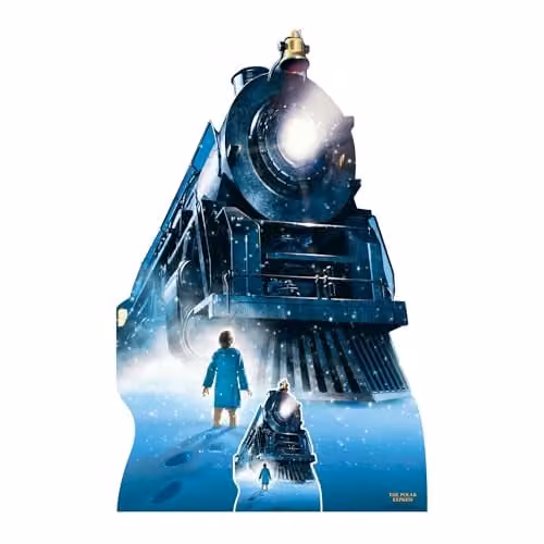 Star Cutouts SC4380 Polar Express Train Cardboard Cutout with Mini Stand, Multicolour