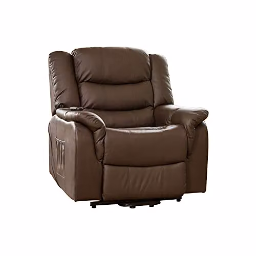 Artemis Home Almeira Electric Riser Recliner with Massage and Heat in Brown – 4