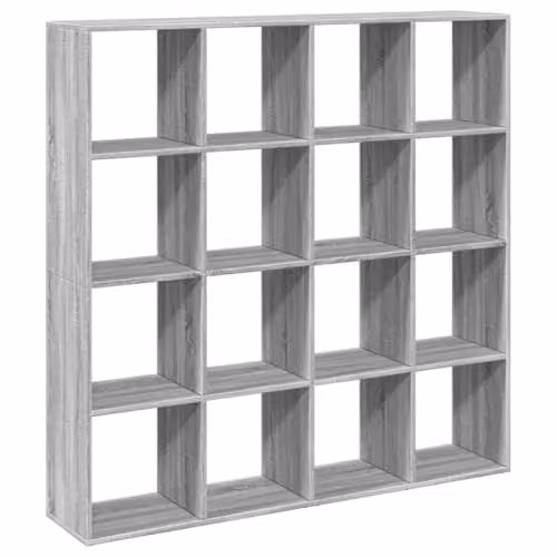 vidaXL Book Cabinet in Grey Sonoma, W/D/H: 137.5 x 29 x 137.5 cm – 1