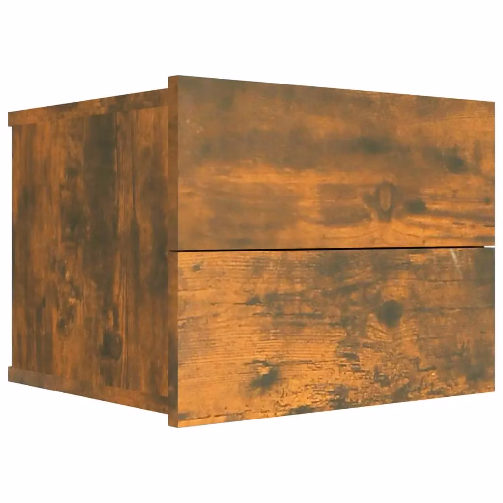 Berkfield Home Smoked Oak Bedside Cabinet in Brown, W/D/H: 40 x 30 x 30 cm – 2