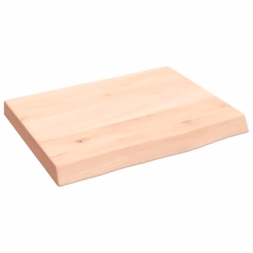 vidaXL Wall Mounted Oak Wood Shelf, Brown, W/D/H: 40 x 30 x 2-4 cm