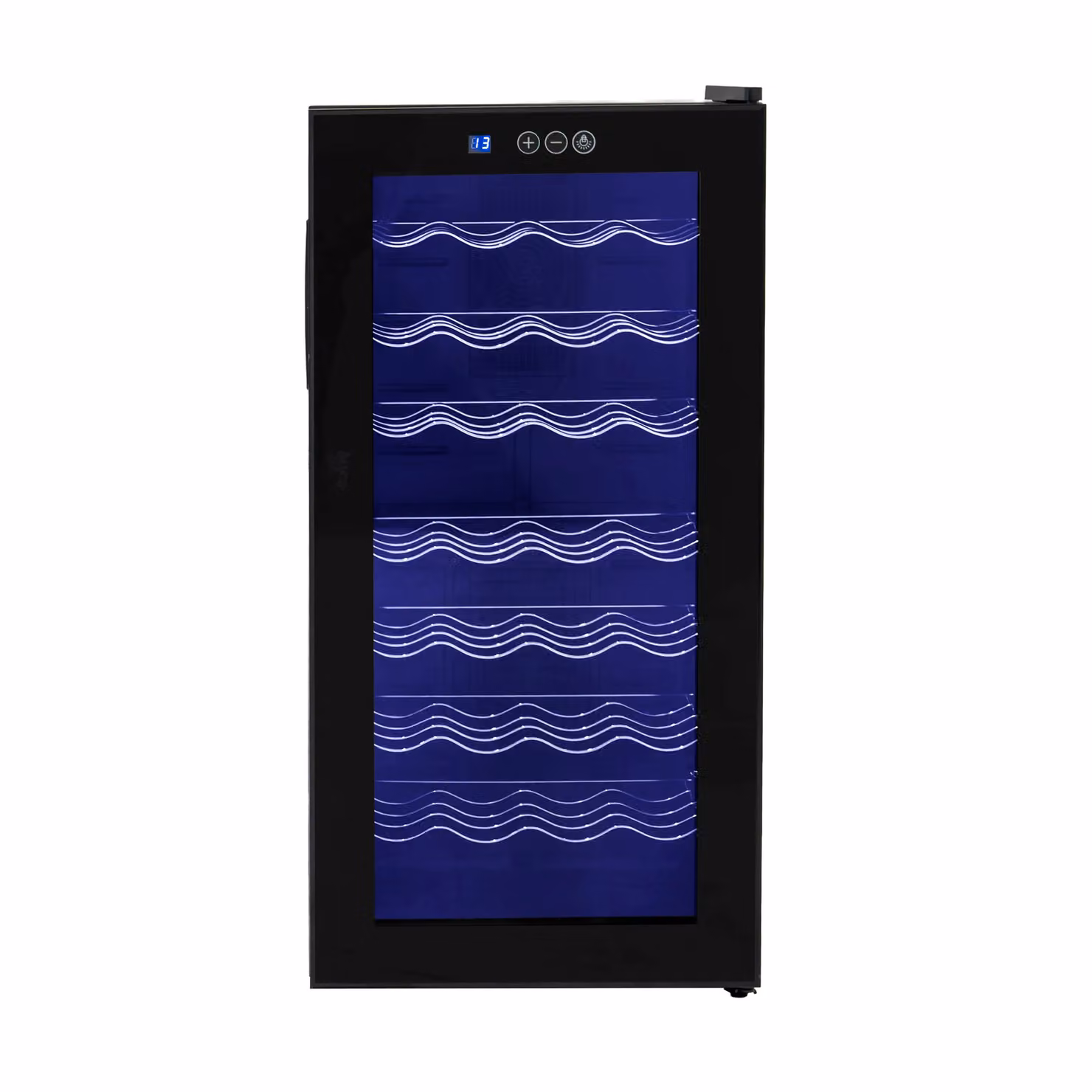 Monstershop Oriva Thermoelectric LED Wine Cooler in Black with Glass Door, H: 81.0 cm x W: 40.0 cm x D: 42.0 cm – 3