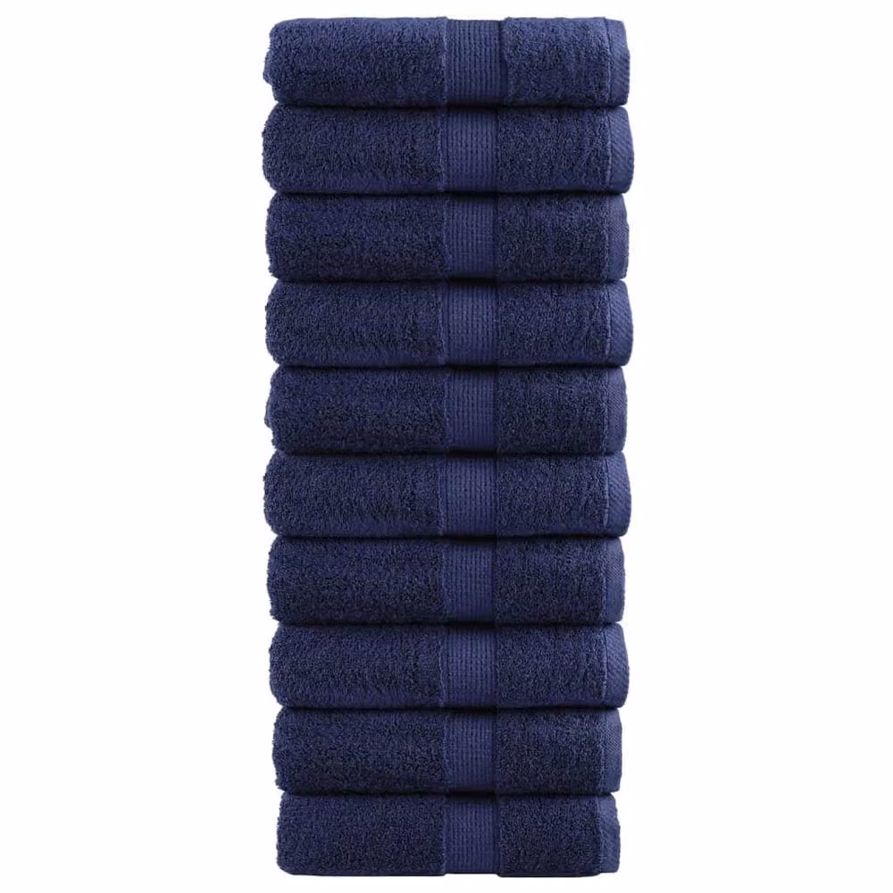 Berkfield Home SOLUND Premium Soap Towels, Navy Blue, 10pcs, W/D/H: 30 x 30 cm, 600gsm – 2