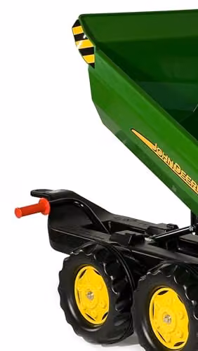 Rolly Toys John Deere Half-Pipe Trailer, Green, W/D/H: 122 x 43 x 45 cm – 6
