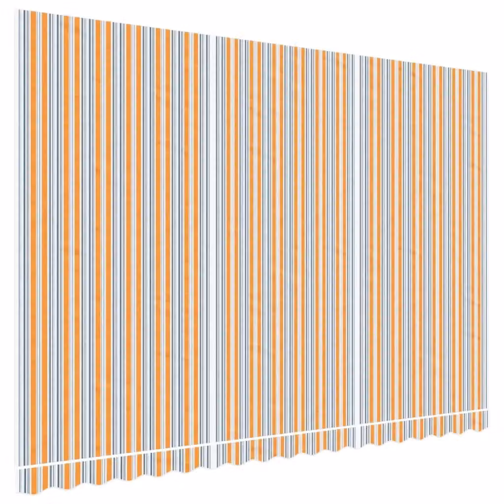 Berkfield Home Replacement Polyester Awning Fabric in Multicolour Stripe, W: 4.5 m, D: 3 m – 2