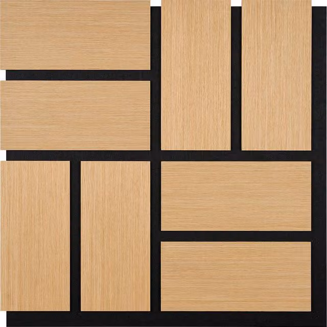 Fuse Acoustic Wooden Parquet Wall Panel in Brown MDF – 7