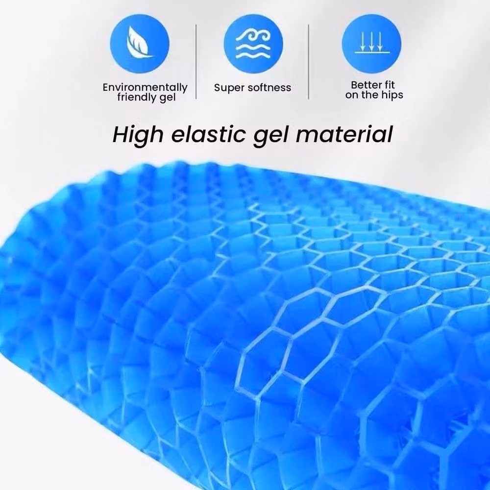 SPETLEK Blue Honeycomb Breathable Gel Seat Cushion, W: 100 cm x D: 100 cm – 3