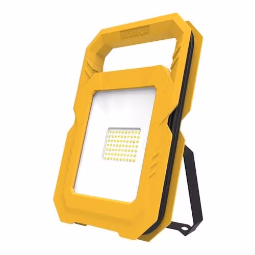 SYLVANIA SylWork 50W LED Portable Work Light, 5000 Lumens, IP65, Pack of 5, White and Yellow