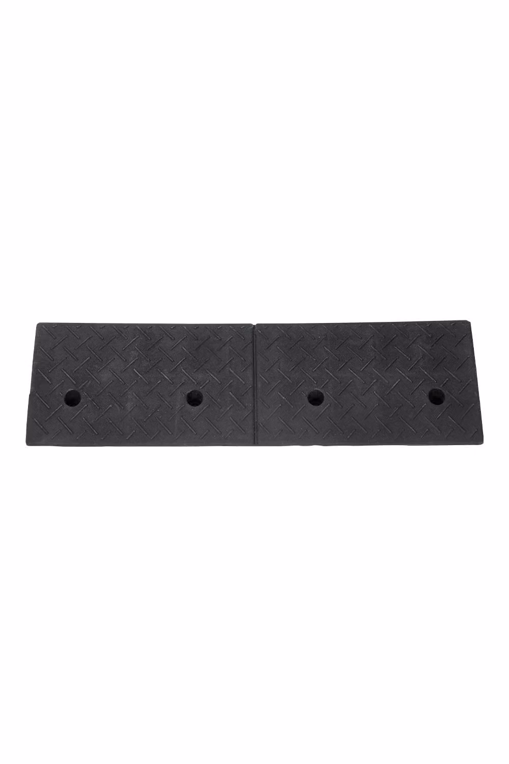 Living and Home Black Rubber Kerb Ramp for Home and Industrial Use, W: 100 cm, D: 30 cm, H: 12 cm – 3