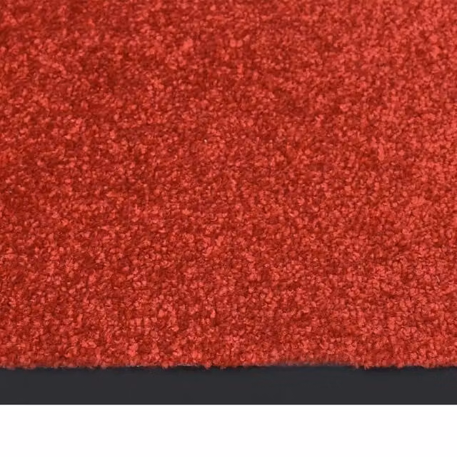 Berkfield Home Red and Black Non-Slip Brushing Doormat, W: 60 cm, D: 80 cm – 1