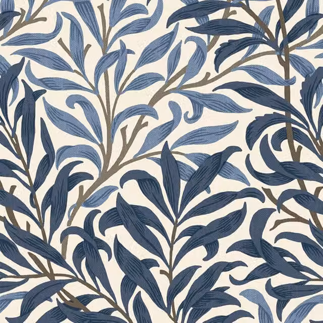 William Morris At Home Willow Bough Fabric in Blue