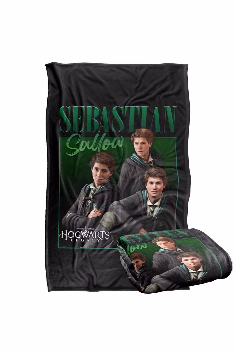 Warner Bros. Hogwarts Legacy Sebastian Sallow Collage Silky Touch Super Soft Polyester Throw, Multicolour, Large – 2